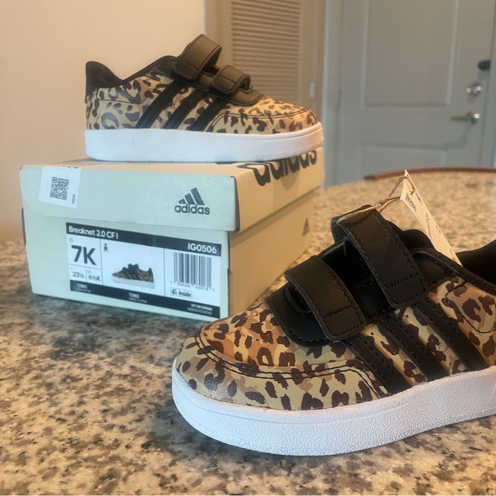 Adidas Kids Leopard Print Sneakers OBO